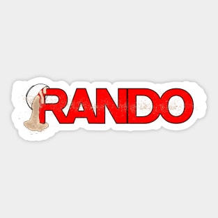 Rando movie oatmeal Sticker